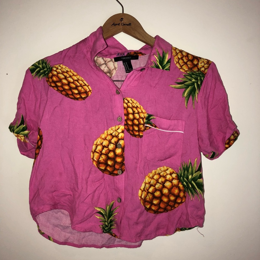 Pink pineapple top